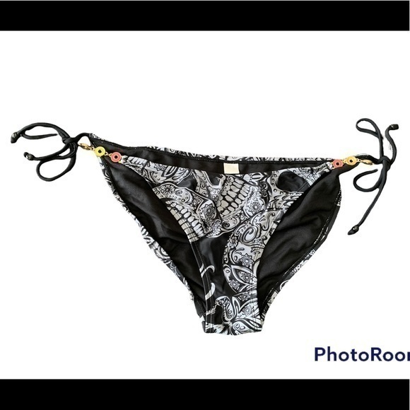 Iron First Sugar Skull Bikini Bottom White Black Grey Size XXL - Picture 1 of 10